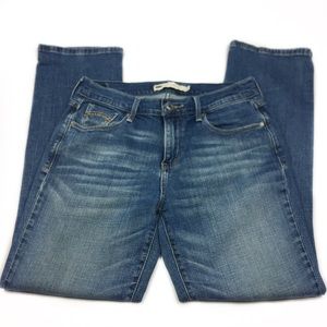 👖Levi’s 505 Straight Leg Distress Denim Jean, Sz6